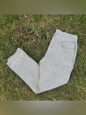 Alex Crane Men’s Striped pinstripe Linen
Casual Pants Size 36